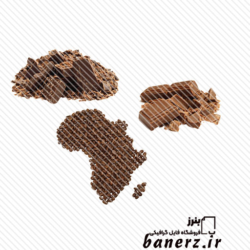 تصویر شکلات کاکائویی و تلخ دوربری شده ترنسپرنت با فرمت png
